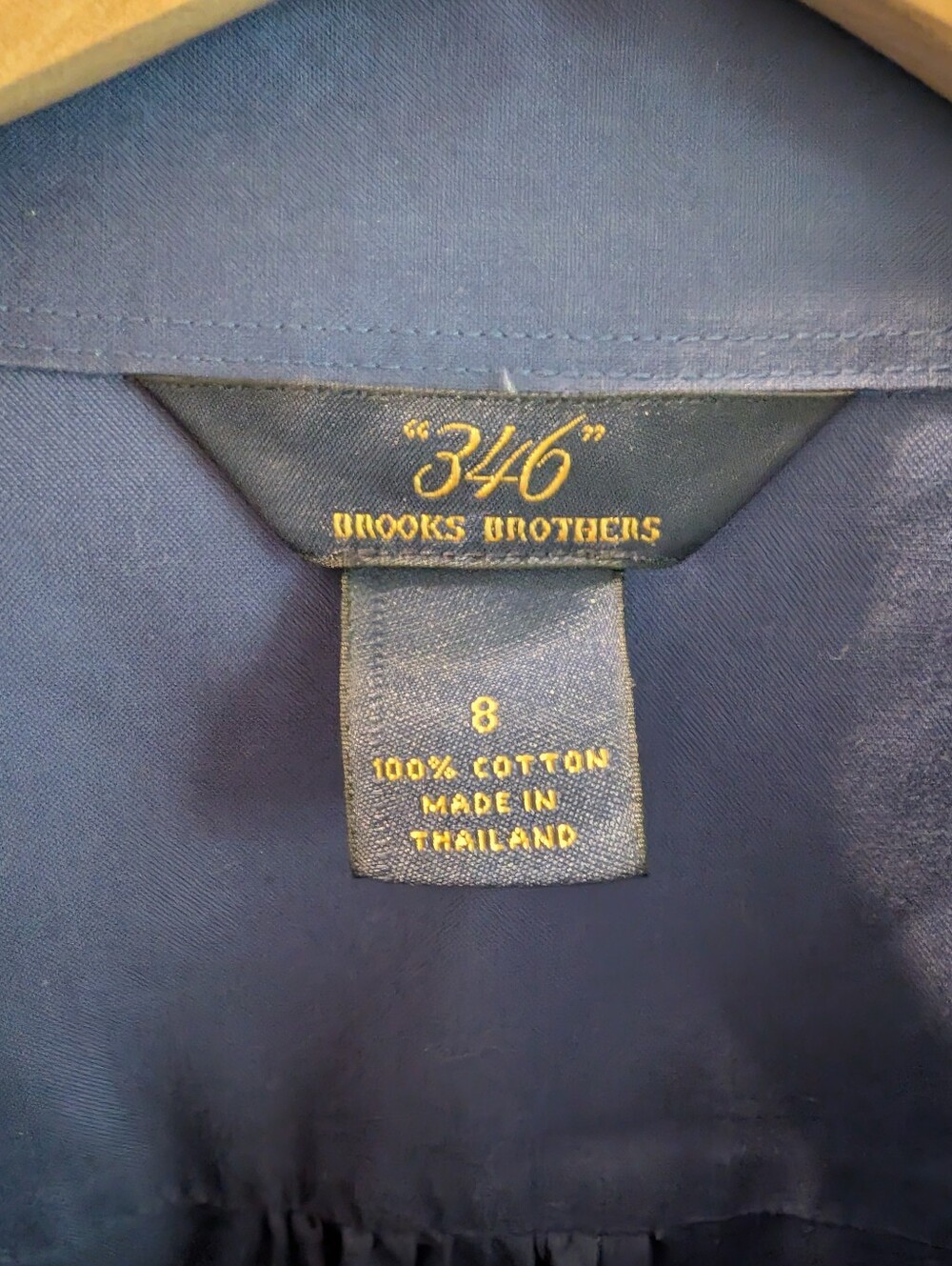 Brooks Brothers Tailored Blue Button-Up Blouse Size 8 - Picture 3 of 3